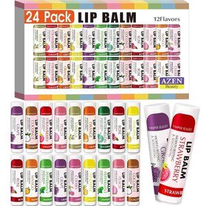 24 Pack Lip Balm Bulk,
